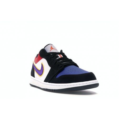 Кроссы Jordan 1 Low Lakers Top 3 - мужская сетка размеров