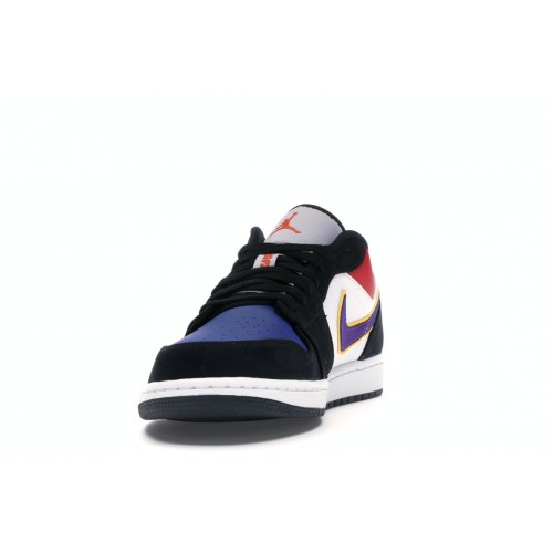 Кроссы Jordan 1 Low Lakers Top 3 - мужская сетка размеров