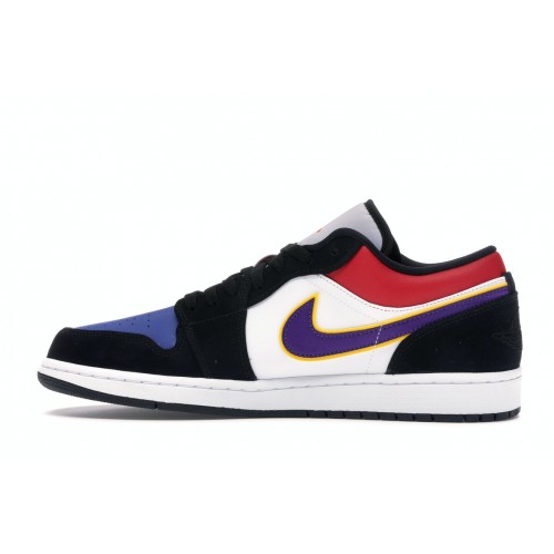 Кроссы Jordan 1 Low Lakers Top 3 - мужская сетка размеров