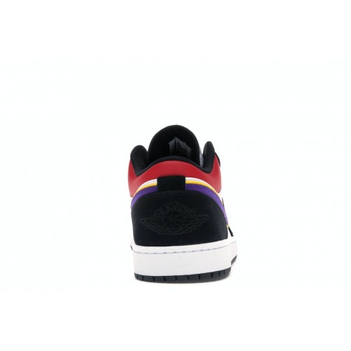 Кроссы Jordan 1 Low Lakers Top 3 - мужская сетка размеров