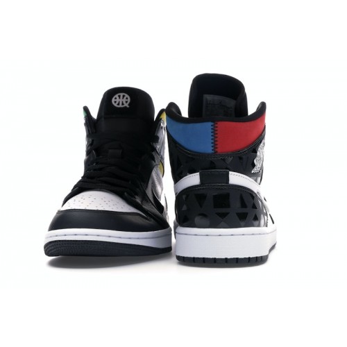 Air Jordan 1 Mid Quai 54 - мужская сетка размеров