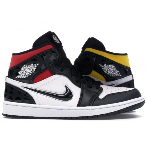 Air Jordan 1 Mid Quai 54 - мужская сетка размеров