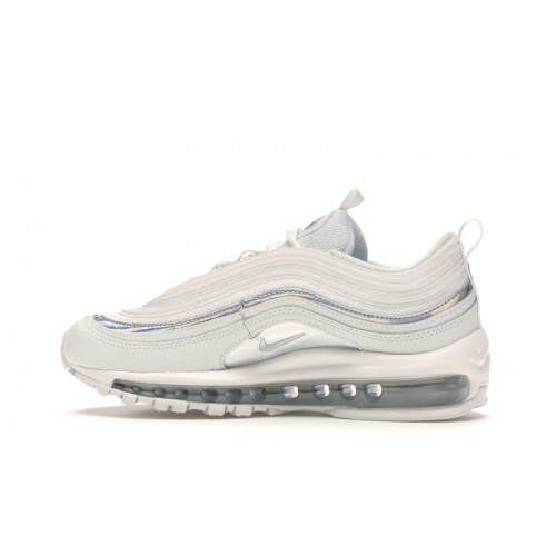 Кроссы Nike Air Max 97 Iridescent White (W) - женская сетка размеров