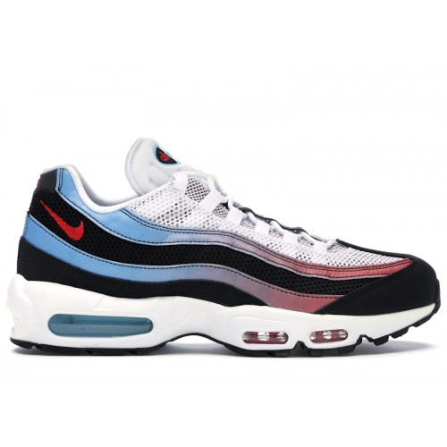 Nike Air Max 95 Blue Red Gradient - мужская сетка размеров