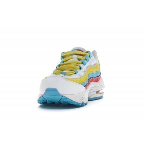 Кроссы Nike Air Max 95 Blue Fury (PS) - детская сетка размеров