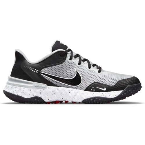 Кроссы Nike Alpha Huarache Elite 3 Turf Light Smoke Grey Black - мужская сетка размеров