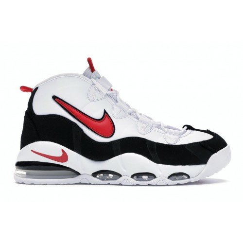 Кроссы Nike Air Max Uptempo 95 White Red Black - мужская сетка размеров