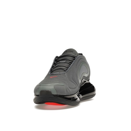 Кроссы Nike Air Max 720 Cool Grey Bright Crimson Black - мужская сетка размеров