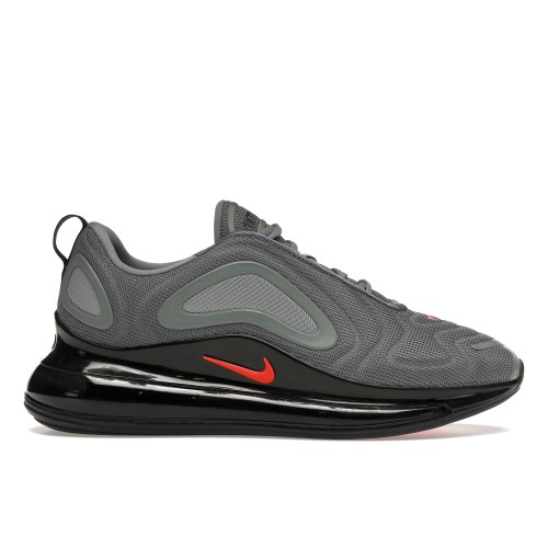 Кроссы Nike Air Max 720 Cool Grey Bright Crimson Black - мужская сетка размеров