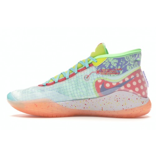 Кроссы Nike KD 12 Peach Jam - мужская сетка размеров