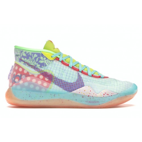 Кроссы Nike KD 12 Peach Jam - мужская сетка размеров