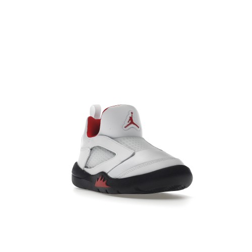 Кроссы Jordan 5 Retro Little Flex White Black University Red (PS) - детская сетка размеров