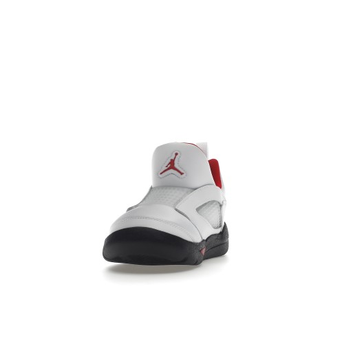 Кроссы Jordan 5 Retro Little Flex White Black University Red (PS) - детская сетка размеров