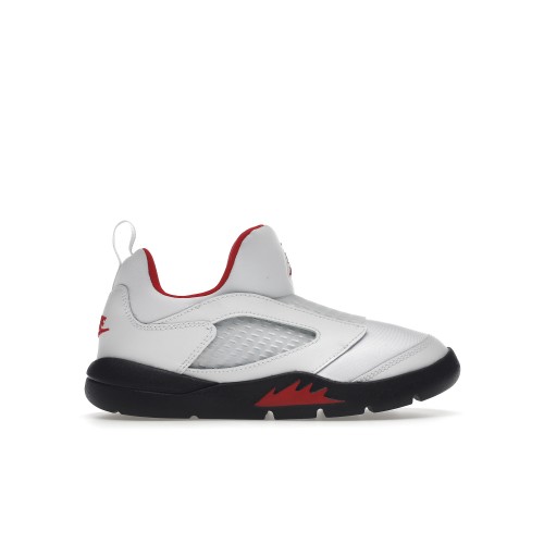 Кроссы Jordan 5 Retro Little Flex White Black University Red (PS) - детская сетка размеров