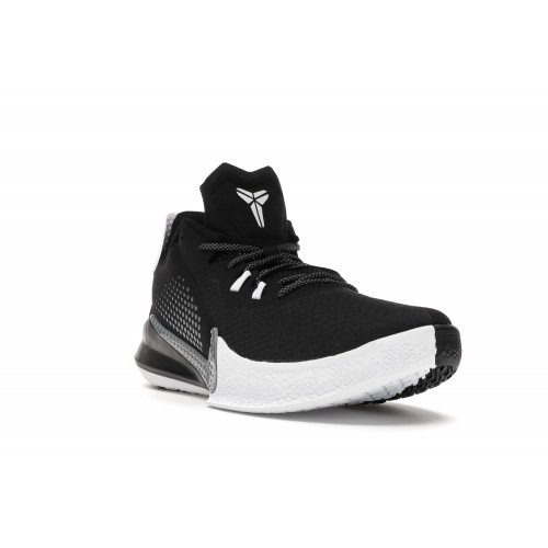 Кроссы Nike Mamba Fury Black White Smoke Grey - мужская сетка размеров