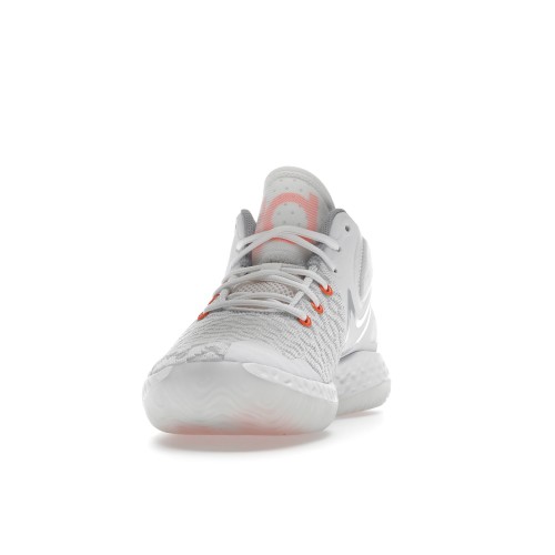Кроссы Nike KD Trey 5 VIII White Total Orange - мужская сетка размеров