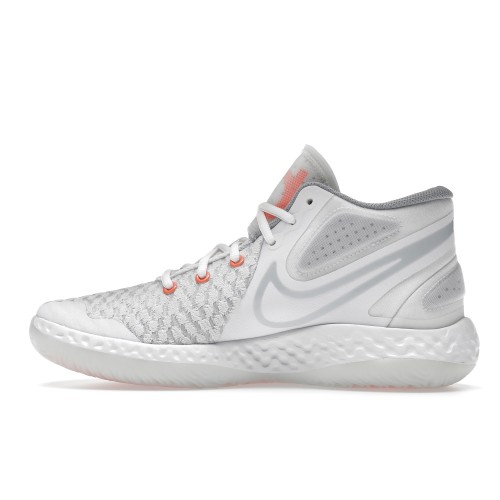 Кроссы Nike KD Trey 5 VIII White Total Orange - мужская сетка размеров