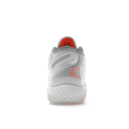 Кроссы Nike KD Trey 5 VIII White Total Orange - мужская сетка размеров