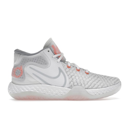 Кроссы Nike KD Trey 5 VIII White Total Orange - мужская сетка размеров