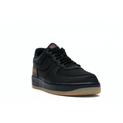 Кроссы Nike Air Force 1 Low Gore-Tex Black Light Carbon - мужская сетка размеров