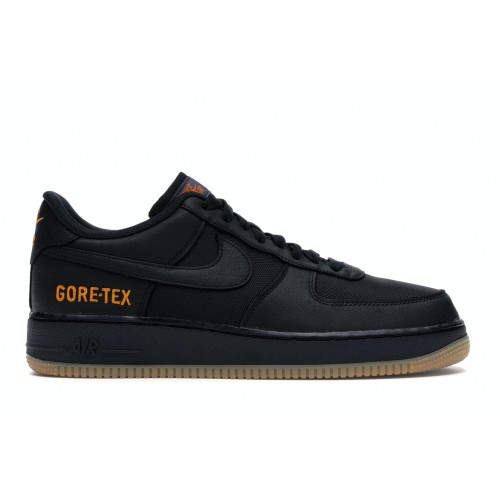 Кроссы Nike Air Force 1 Low Gore-Tex Black Light Carbon - мужская сетка размеров