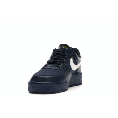 Кроссы Nike Air Force 1 Low Gore-Tex Obsidian - мужская сетка размеров