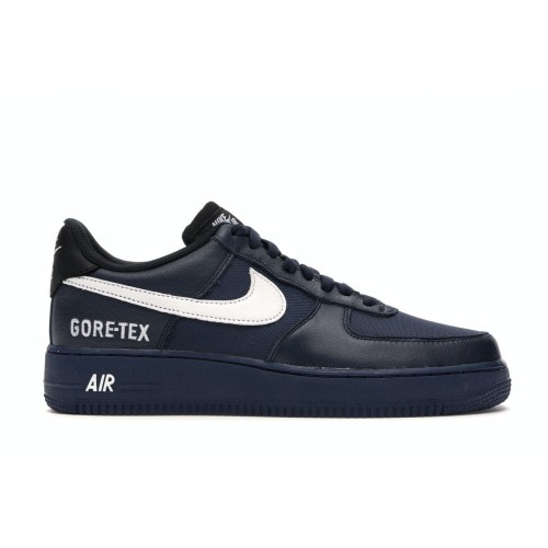 Кроссы Nike Air Force 1 Low Gore-Tex Obsidian - мужская сетка размеров