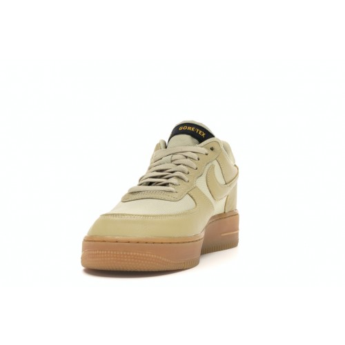 Кроссы Nike Air Force 1 Low Gore-Tex Team Gold Khaki - мужская сетка размеров