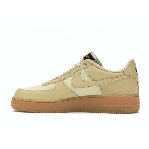 Кроссы Nike Air Force 1 Low Gore-Tex Team Gold Khaki - мужская сетка размеров