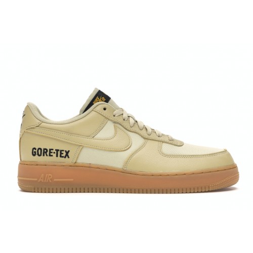Кроссы Nike Air Force 1 Low Gore-Tex Team Gold Khaki - мужская сетка размеров