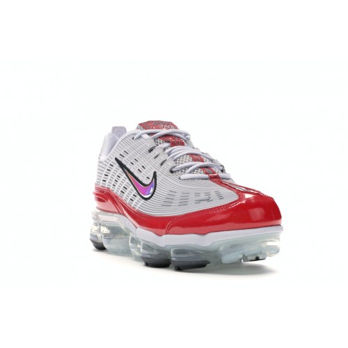 Кроссы Nike Air VaporMax 360 OG Grey Red - мужская сетка размеров