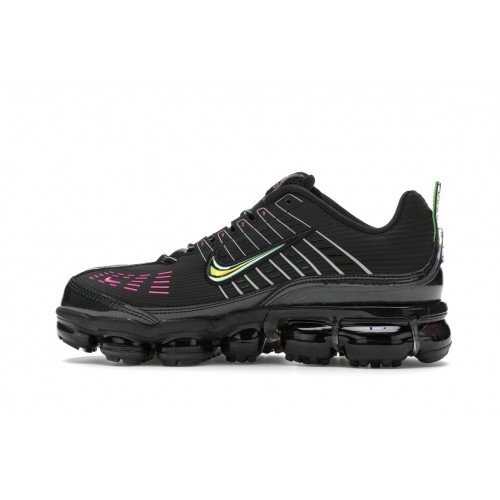 Кроссы Nike Air VaporMax 360 Black Green Strike Pink Blast - мужская сетка размеров