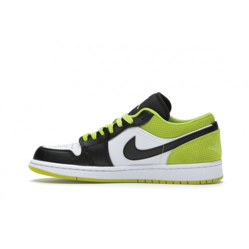 Кроссы Jordan 1 Low Black Cyber - мужская сетка размеров