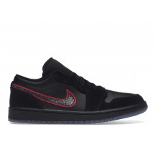 Кроссовки Jordan 1 Low Black Red Orbit