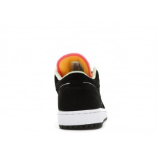 Jordan 1 Low Black Aurora Green Laser Orange