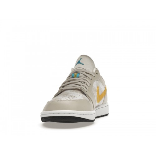 Кроссы Jordan 1 Low Palm Tree - мужская сетка размеров