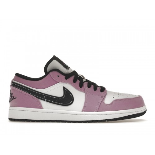 Кроссы Jordan 1 Low SE Violet Shock White Black - мужская сетка размеров