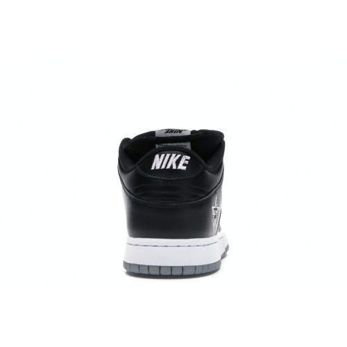 Кроссы Nike SB Dunk Low Supreme Jewel Swoosh Silver - мужская сетка размеров