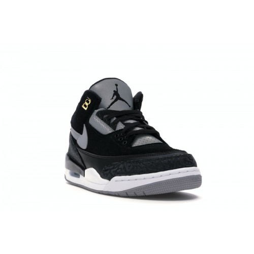 Кроссы Jordan 3 Retro Tinker Black Cement Gold - мужская сетка размеров