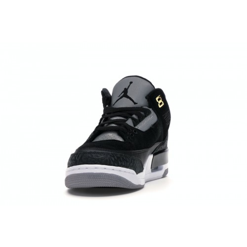 Кроссы Jordan 3 Retro Tinker Black Cement Gold - мужская сетка размеров
