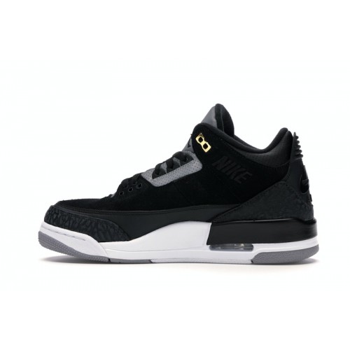 Кроссы Jordan 3 Retro Tinker Black Cement Gold - мужская сетка размеров