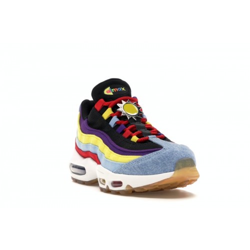 Кроссы Nike Air Max 95 SP Multicolor - мужская сетка размеров