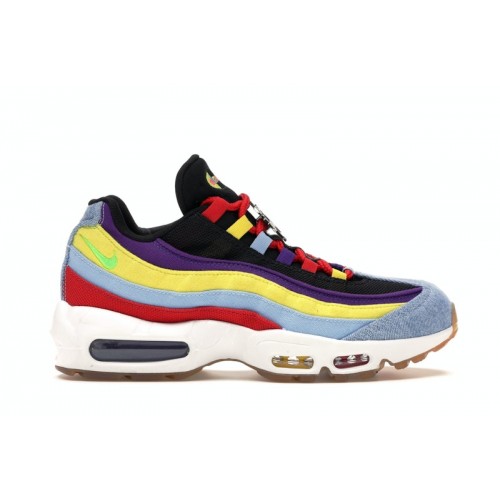 Кроссы Nike Air Max 95 SP Multicolor - мужская сетка размеров