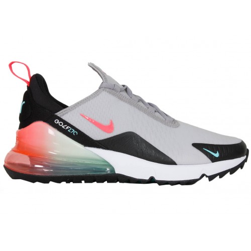 Кроссы Nike Air Max 270 Golf Atmosphere Grey Hot Punch - мужская сетка размеров