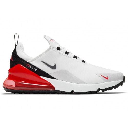 Кроссы Nike Air Max 270 Golf White Red - мужская сетка размеров