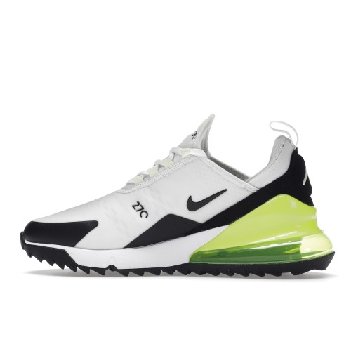 Кроссы Nike Air Max 270 Golf White Black Volt - мужская сетка размеров