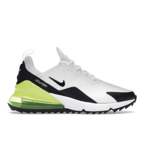 Кроссы Nike Air Max 270 Golf White Black Volt - мужская сетка размеров