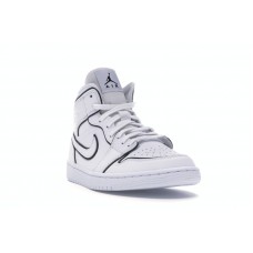 Женские Jordan 1 Mid Iridescent Reflective White (W)