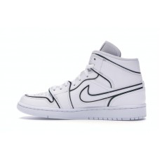 Женские Jordan 1 Mid Iridescent Reflective White (W)