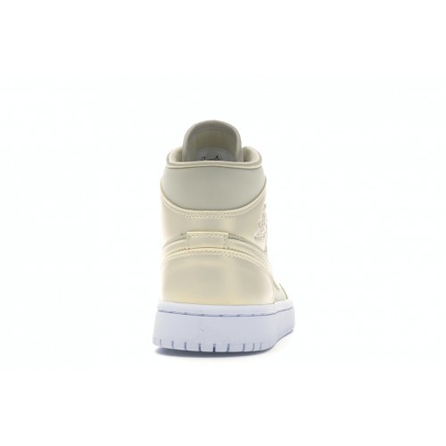 Кроссы Jordan 1 Mid Goose Feather Yellow (W) - женская сетка размеров